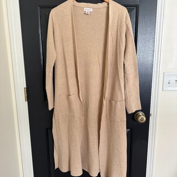If It Were Me Tan Duster Cardigan - Picture 1 of 3